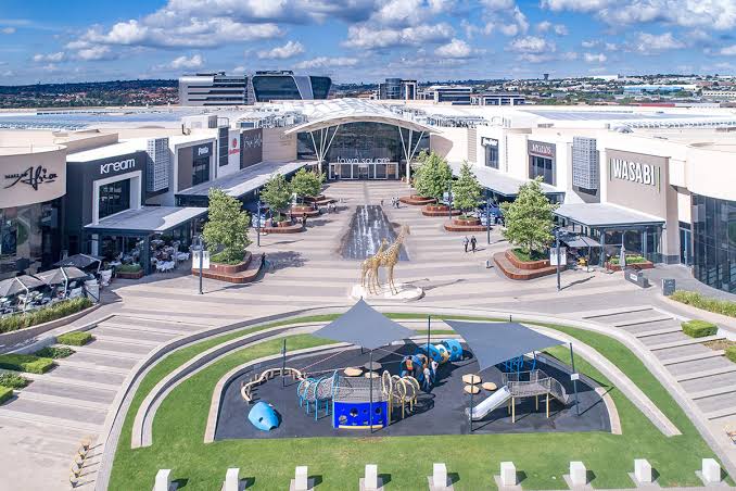 Mall of Africa architectural view and main atrium, Johannesburg