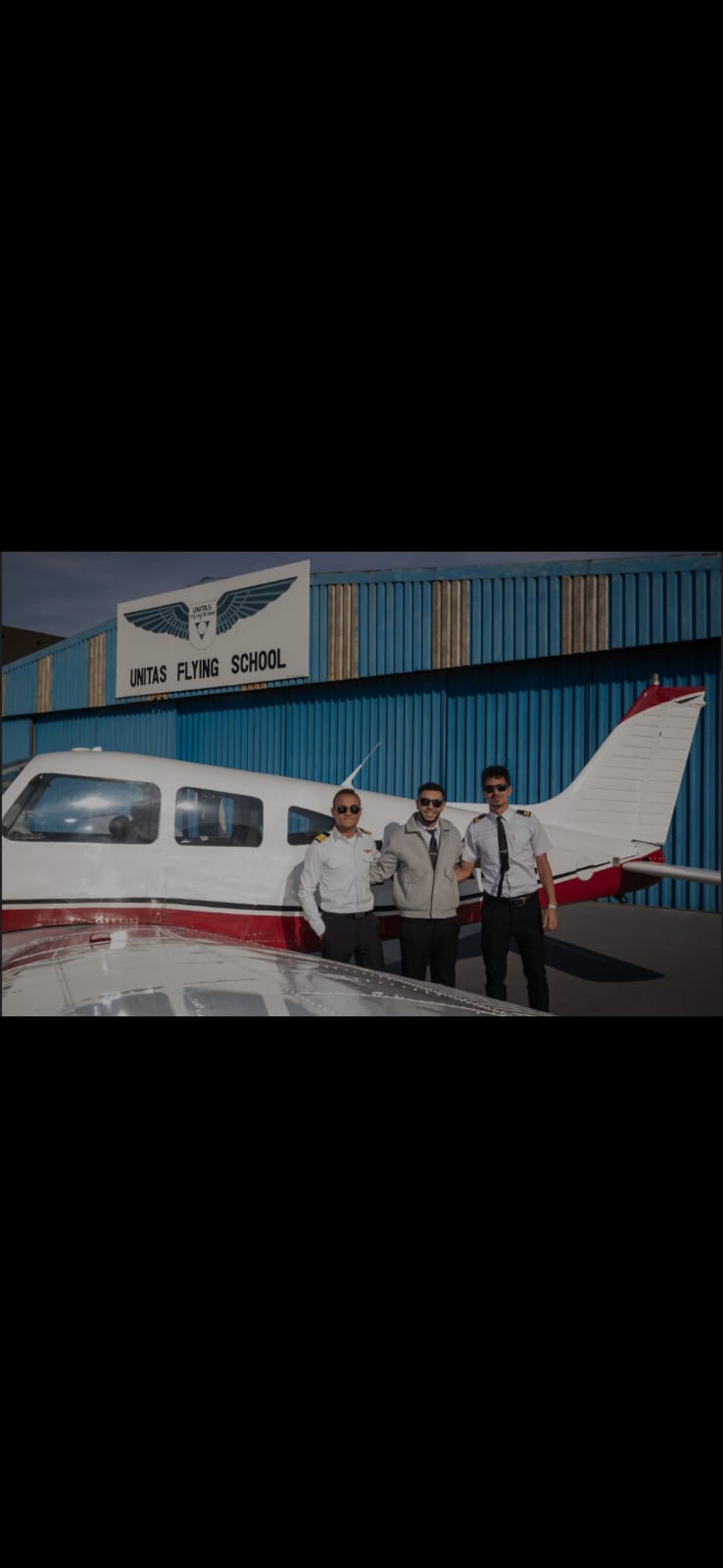 Unitas Flying School pilot training aircraft and instructors